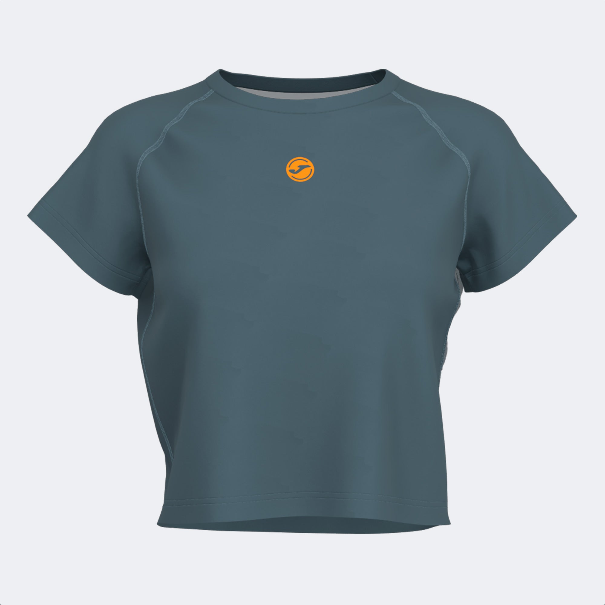 INDOOR GYM SHORT SLEEVE T-SHIRT - BLU-ARANCIONE - BLU-ARANCIONE