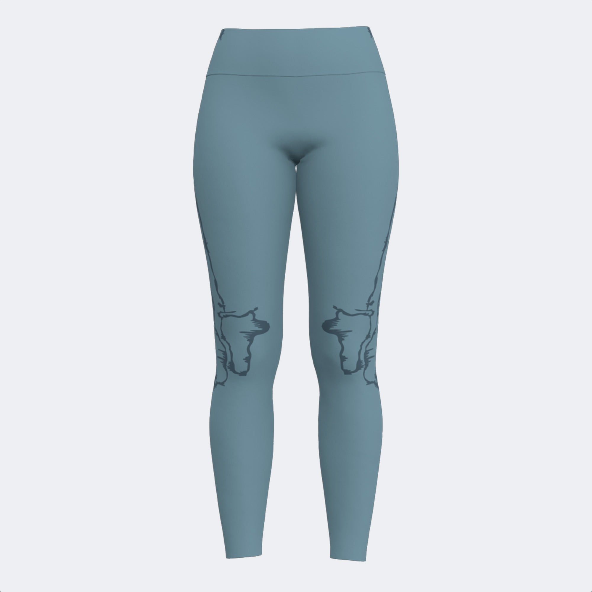INDOOR GYM LONG TIGHTS - BLU - BLU