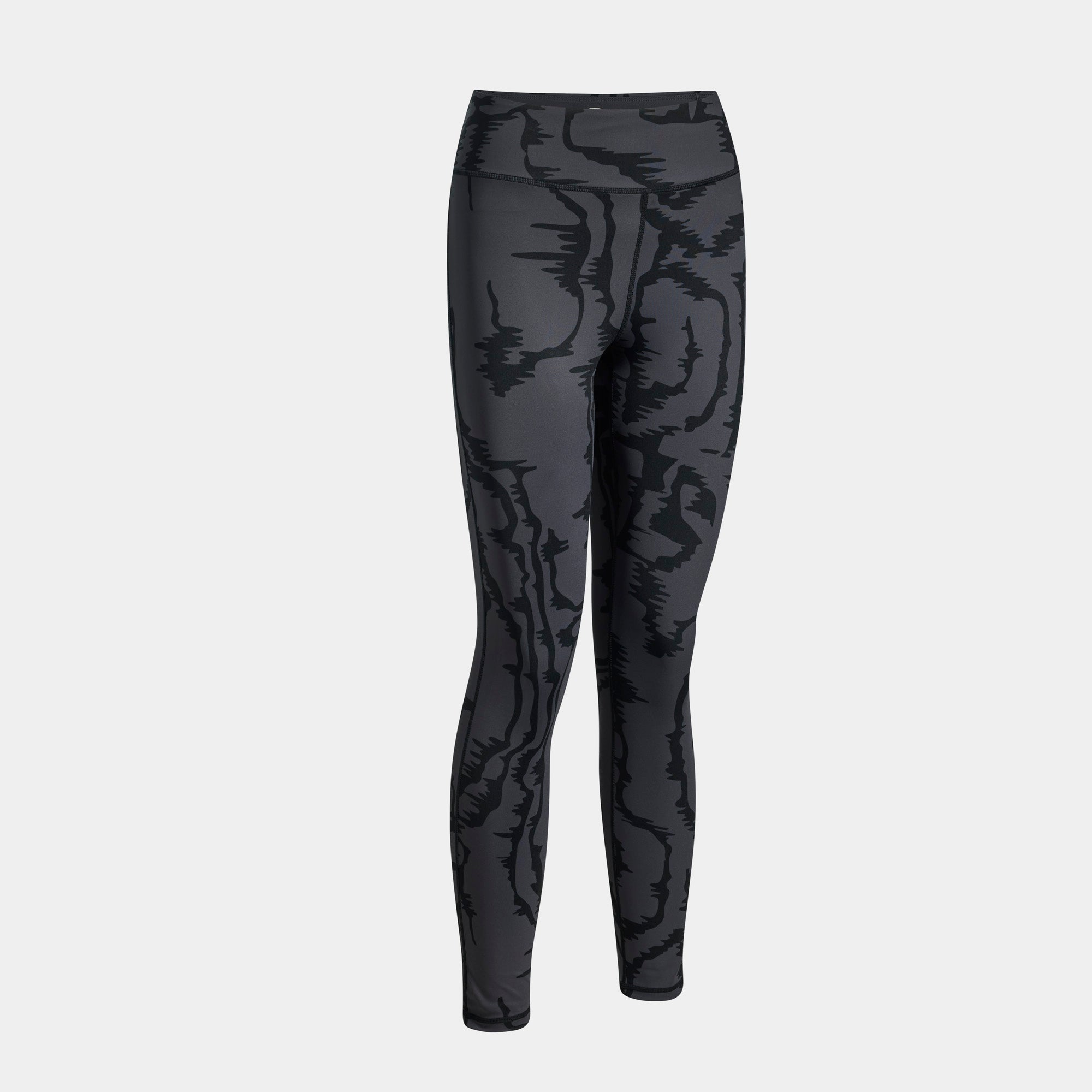 INDOOR GYM LONG TIGHTS - NERO-ARANCIONE - NERO-ARANCIONE