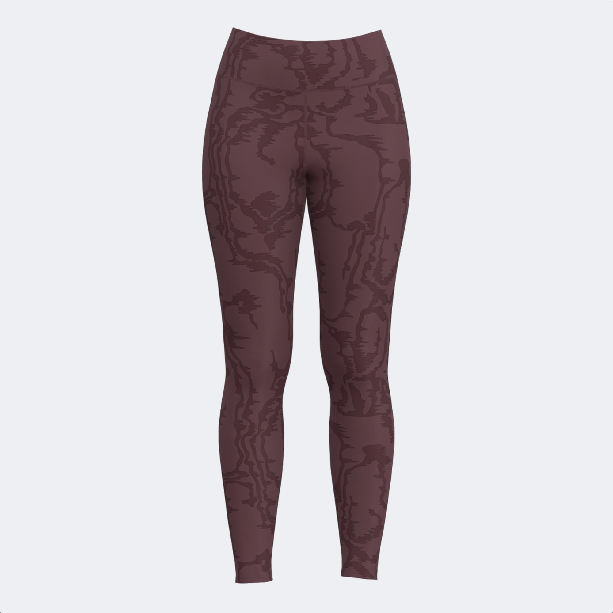 INDOOR GYM LONG TIGHTS - MARRONE-ARANCIONE - MARRONE-ARANCIONE