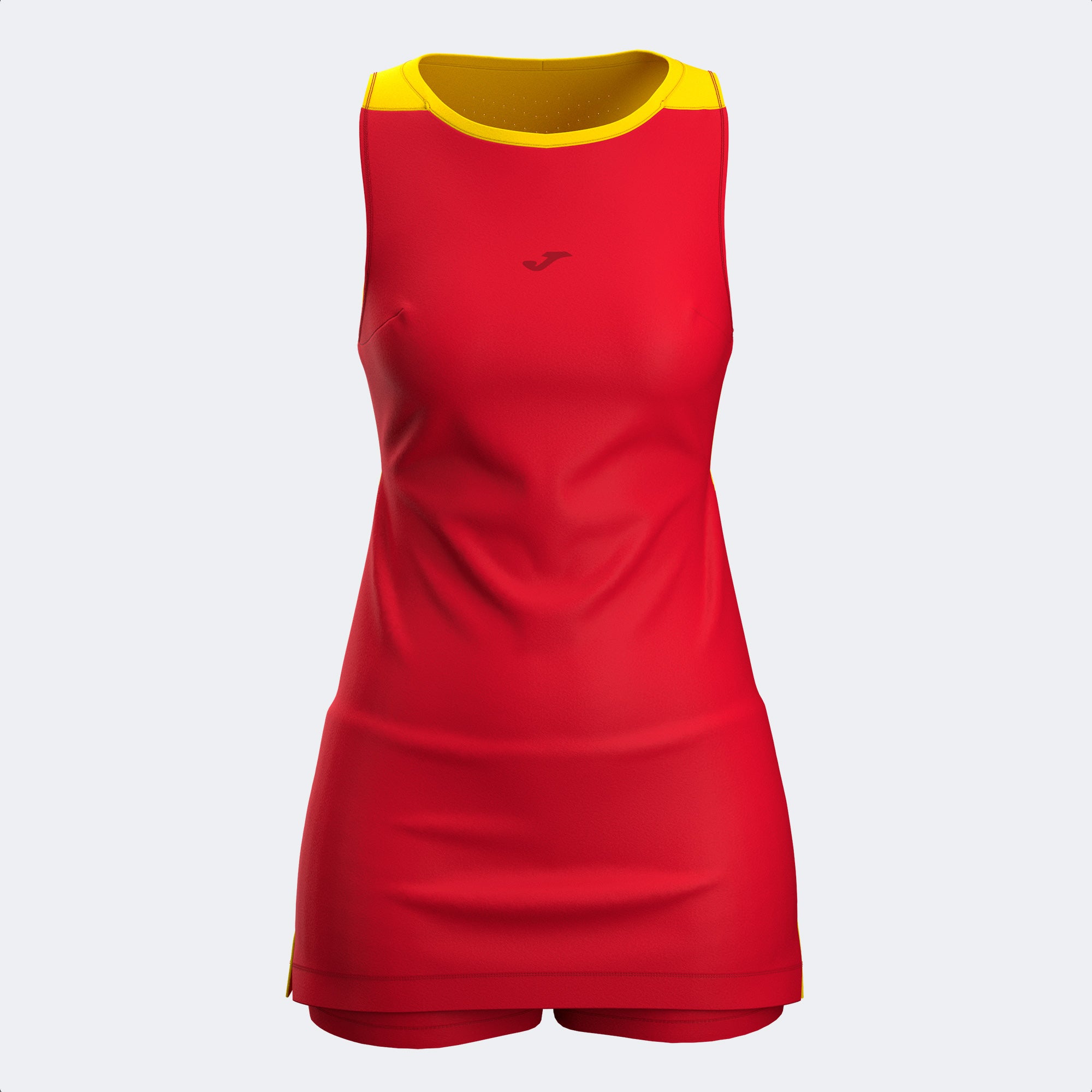CHALLENGE DRESS - ROSSO-GIALLO - ROSSO-GIALLO