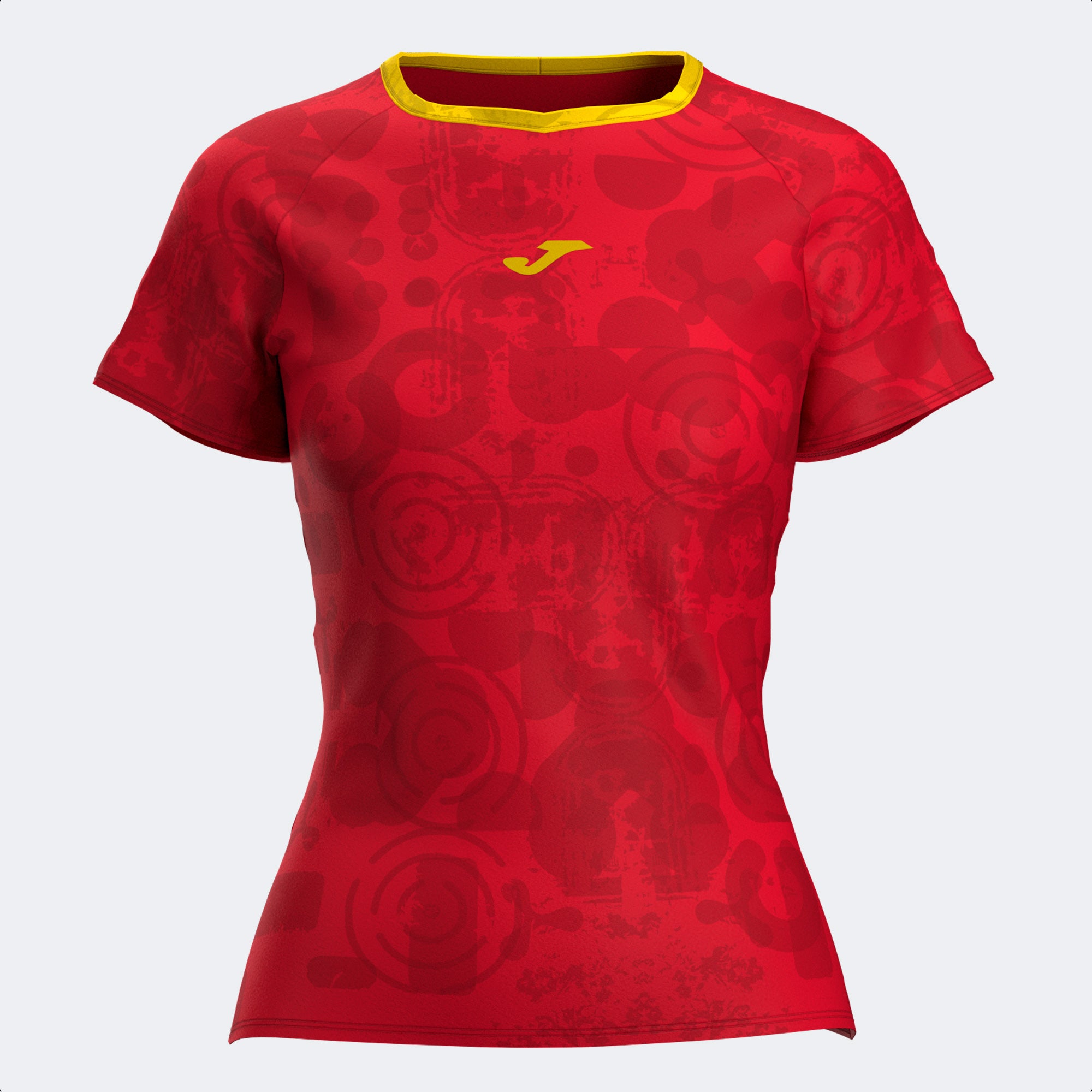 CHALLENGE SHORT SLEEVE T-SHIRT - ROSSO-GIALLO - ROSSO-GIALLO