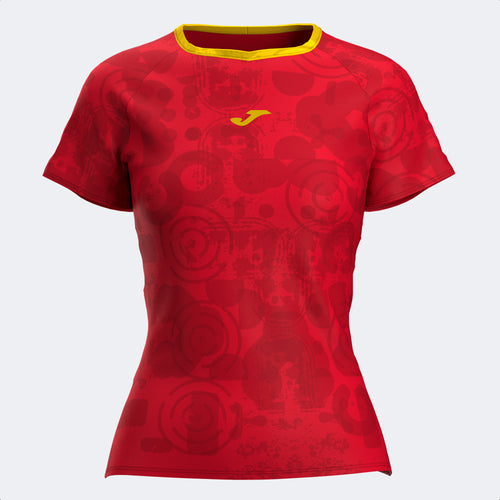 CHALLENGE SHORT SLEEVE T-SHIRT - ROSSO-GIALLO - ROSSO-GIALLO