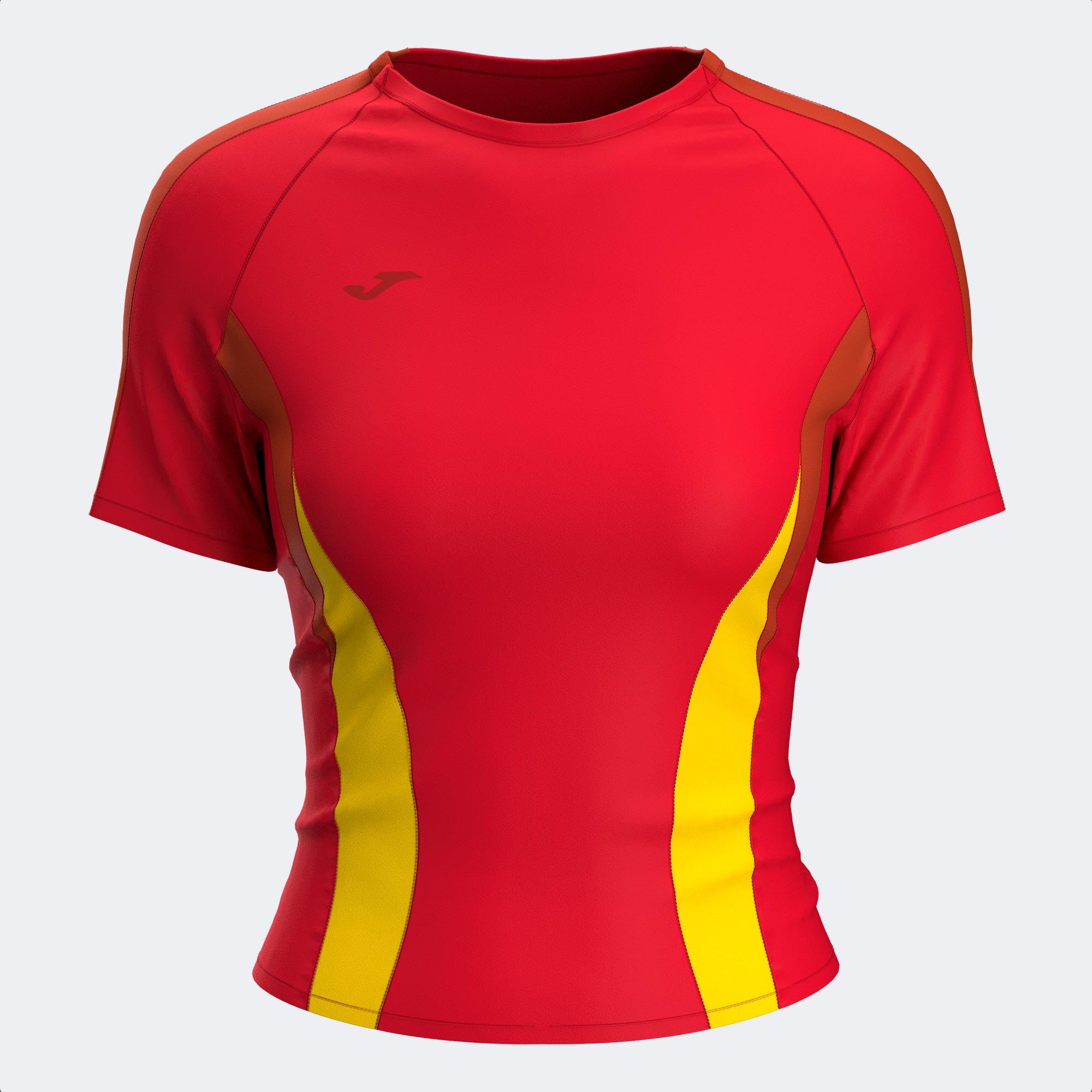 CHALLENGE SHORT SLEEVE T-SHIRT - ROSSO-GIALLO - ROSSO-GIALLO