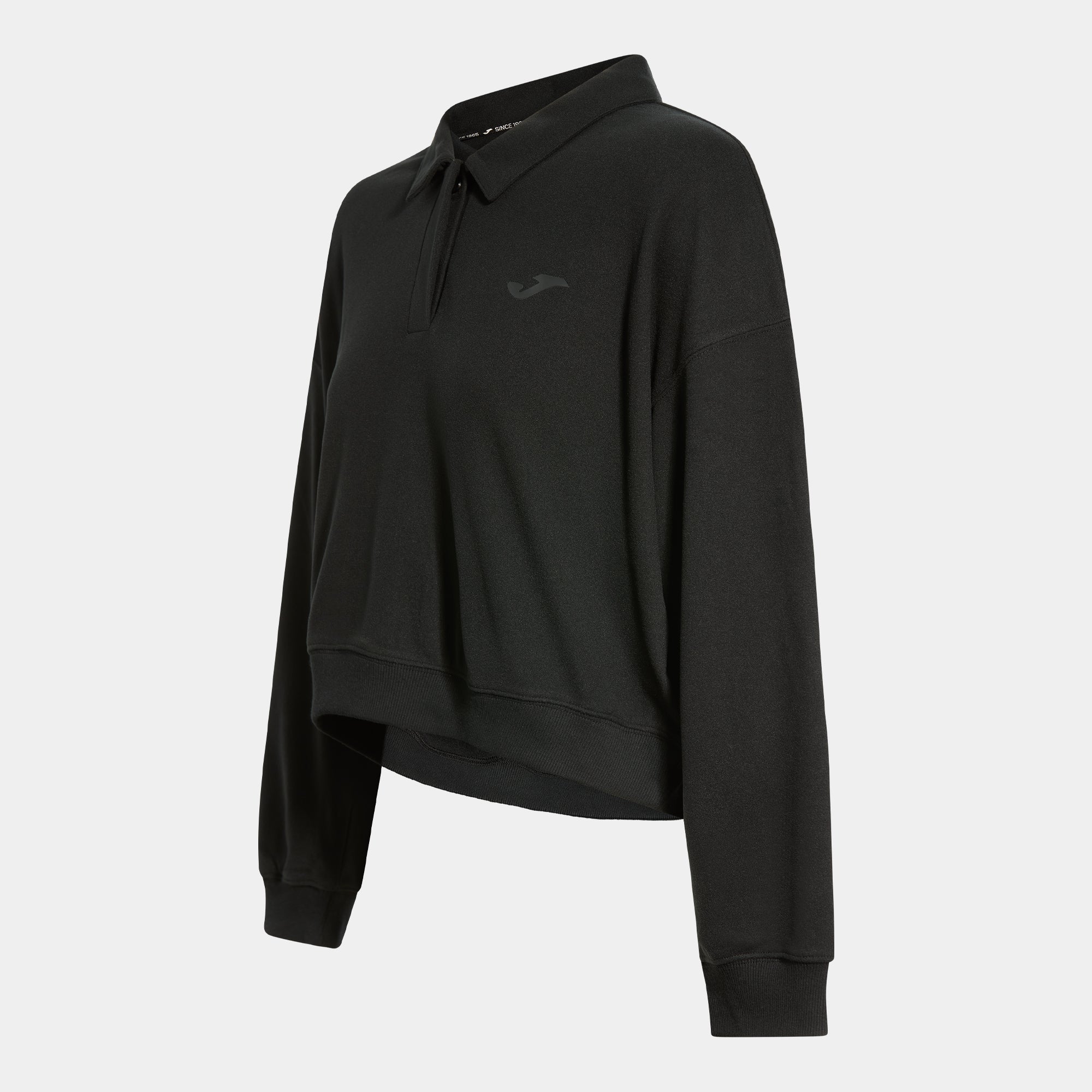 SOFT LONG SLEEVE POLO - NERO - NERO